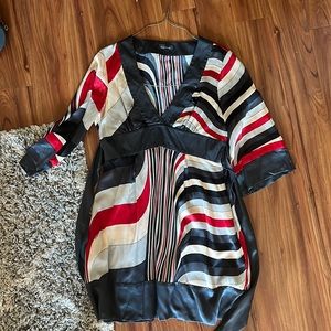 Bebe 100% Silk Kimono Dress Size Large